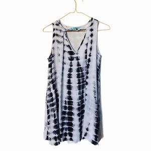 Karlie Tie Dye Choker Shift Dress • Small